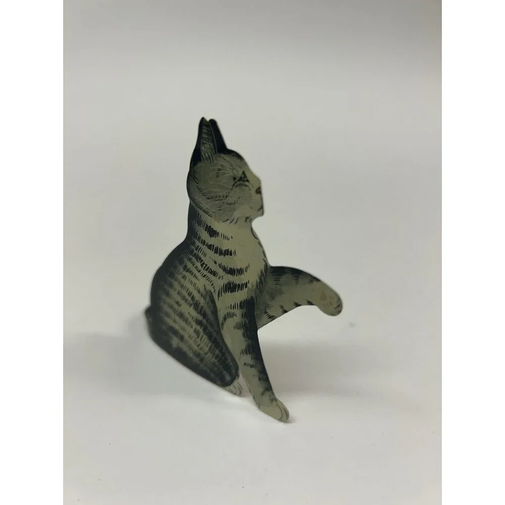 Kitty Ohio Wholesale Cute Cat Bendable Tail Vintage Rare Cottage Core Metal